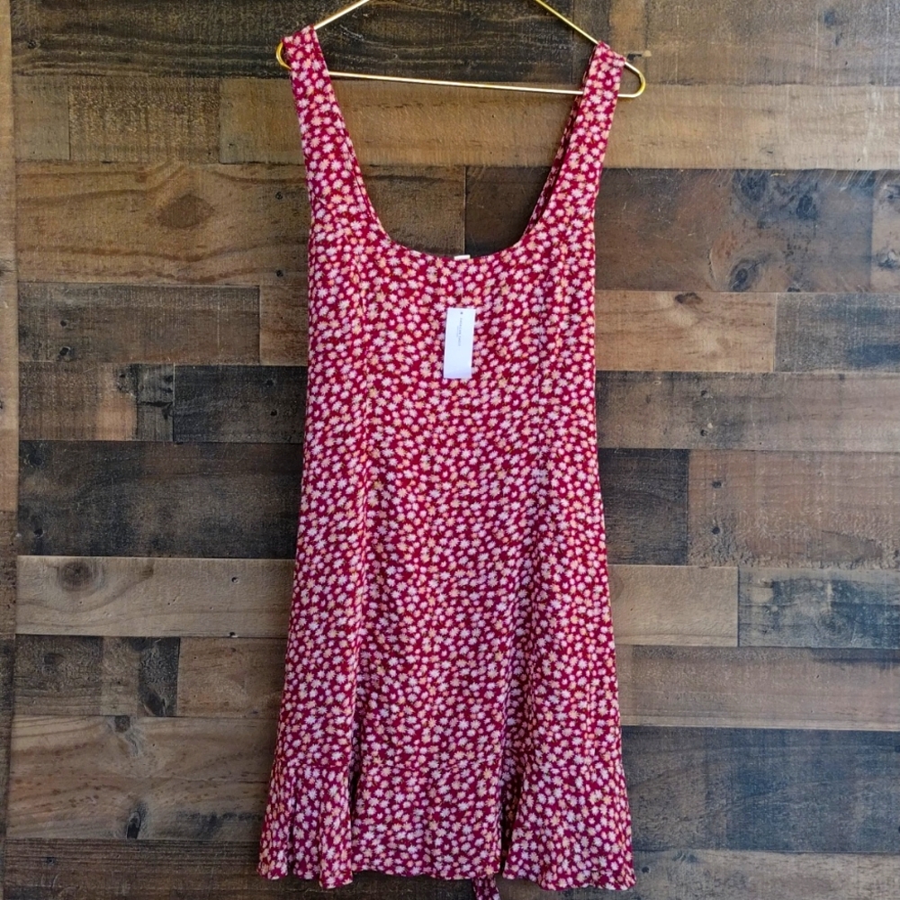 American Eagle Outfitters Red Floral Dress